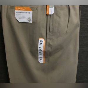 Men’s Khaki Savane Performance Chinos. 40Wx29L